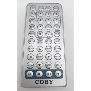 COBY IECR03 DVD Player Video Audio Remote Control  DVD719 EUC